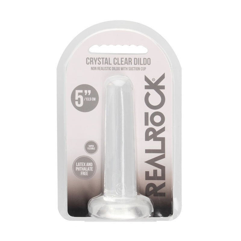 REALROCK Non Realistic Dildo With Suction Cup - 13.5 cm-(rea108tra) - REA108TRA