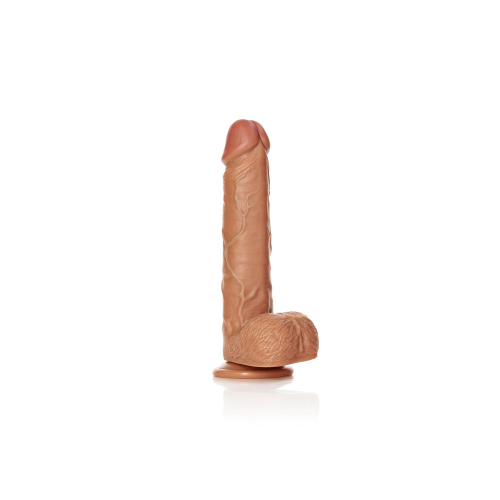 REALROCK Straight Realistic Dildo with Balls - 23 cm-(rea126tan) - REA126TAN