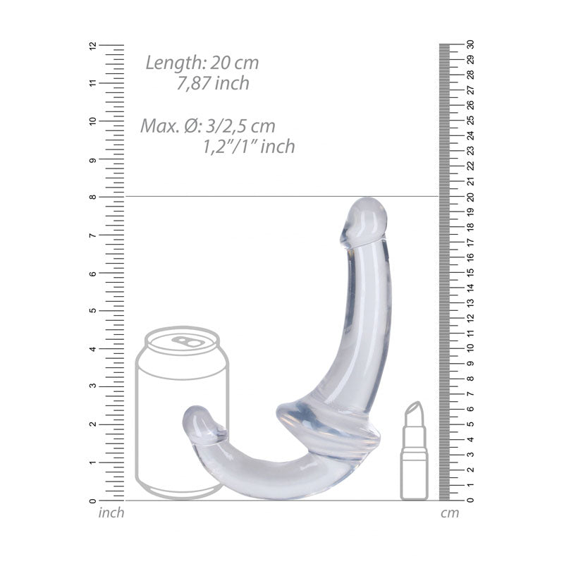 REALROCK 20 cm Strapless Strap-On - Clear-(rea157tra) - REA157TRA