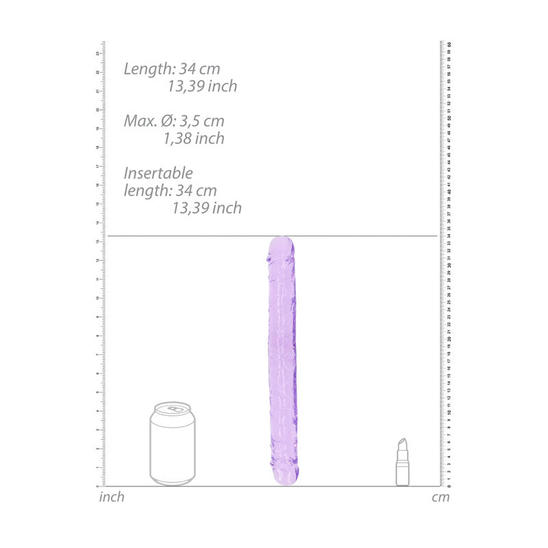 REALROCK 34 cm Double Dong - Purple-(rea159pur) - REA159PUR