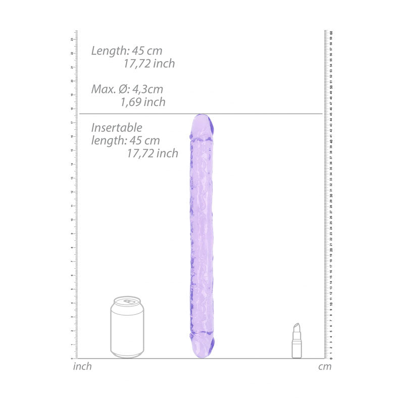 REALROCK 45 cm Double Dong - Purple-(rea160pur) - REA160PUR