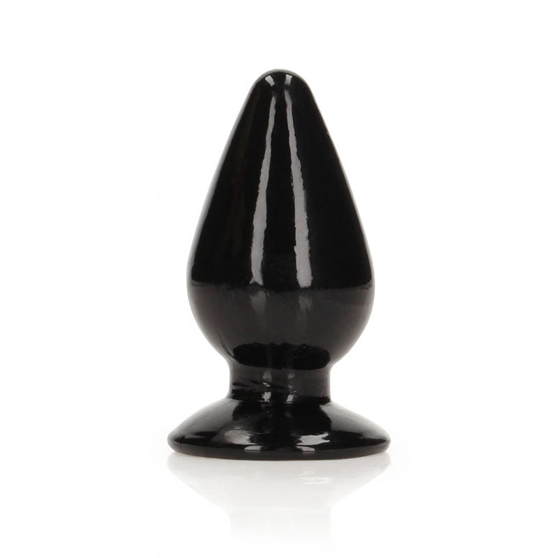 REALROCK 9 cm Anal Plug - Black-(rea161blk) - REA161BLK