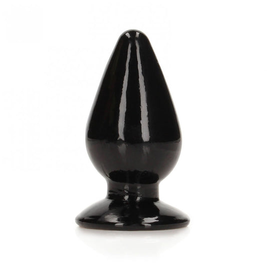 REALROCK 11.5 cm Anal Plug - Black-(rea162blk) - REA162BLK