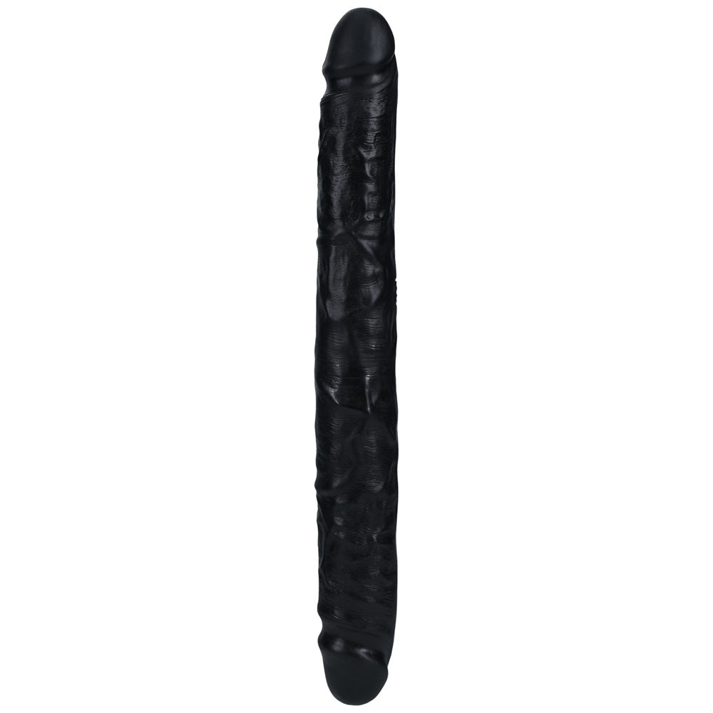 REALROCK 30cm Slim Double Dildo - Black-(rea183blk) - REA183BLK