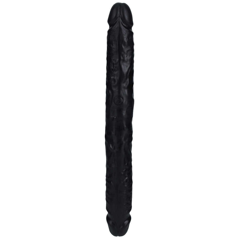 REALROCK 30cm Slim Double Dildo - Black-(rea183blk) - REA183BLK