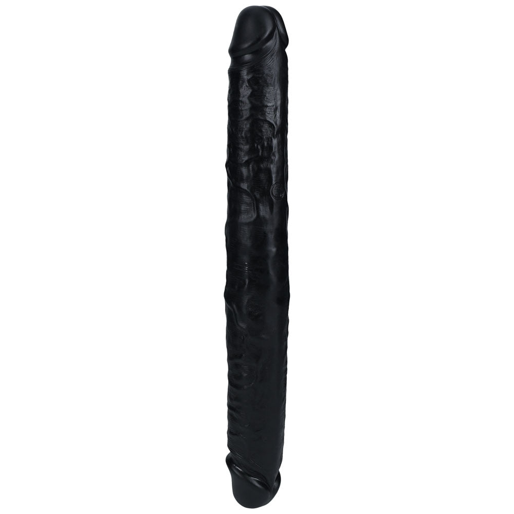 REALROCK 35cm Thick Double Dildo - Black-(rea185blk) - REA185BLK