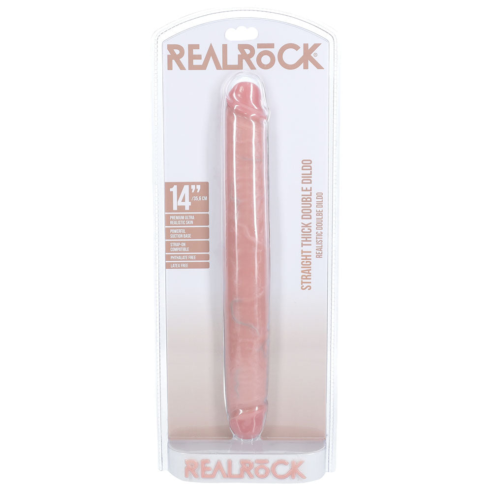 REALROCK 35cm Thick Double Dildo - Flesh-(rea185fle) - REA185FLE