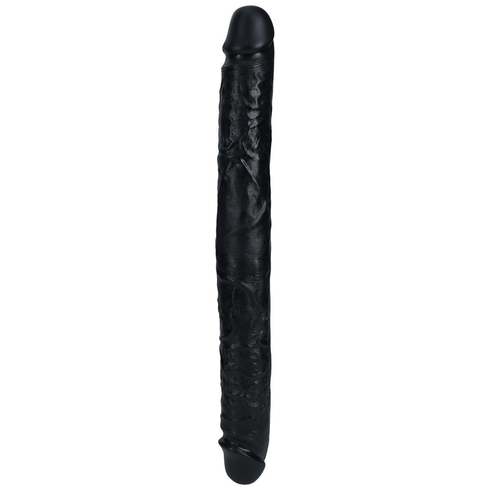 REALROCK 40cm Thick Double Dildo - Black-(rea186blk) - REA186BLK