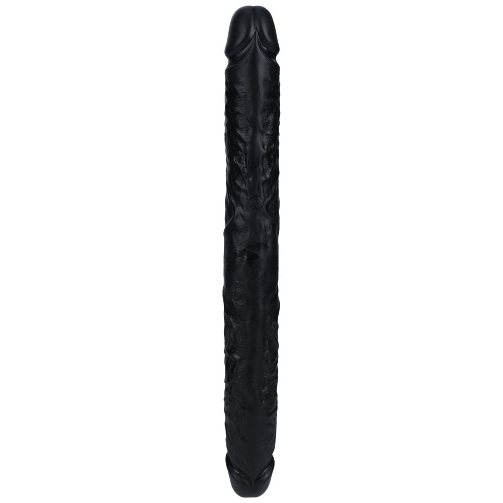 REALROCK 40cm Thick Double Dildo - Black-(rea186blk) - REA186BLK