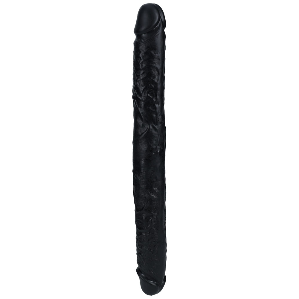 REALROCK 40cm Thick Double Dildo - Black-(rea186blk) - REA186BLK