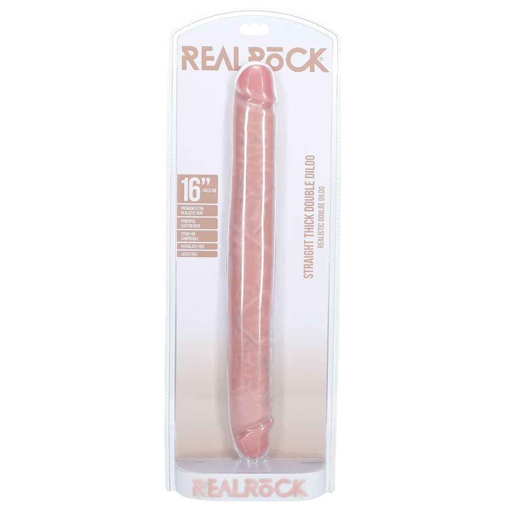 REALROCK 40cm Thick Double Dildo - Flesh-(rea186fle) - REA186FLE