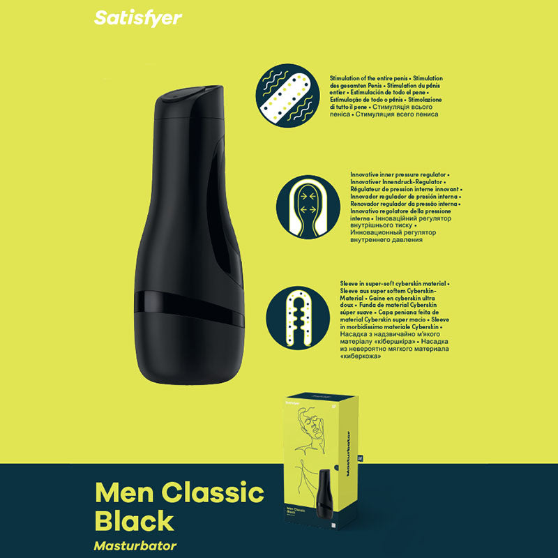 Satisfyer Men Classic-(satmencl-blk) - SATMENCL-BLK