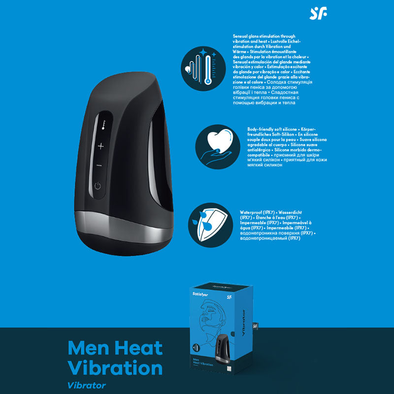 Satisfyer Men Heat Vibration-(satmenhv) - SATMENHV