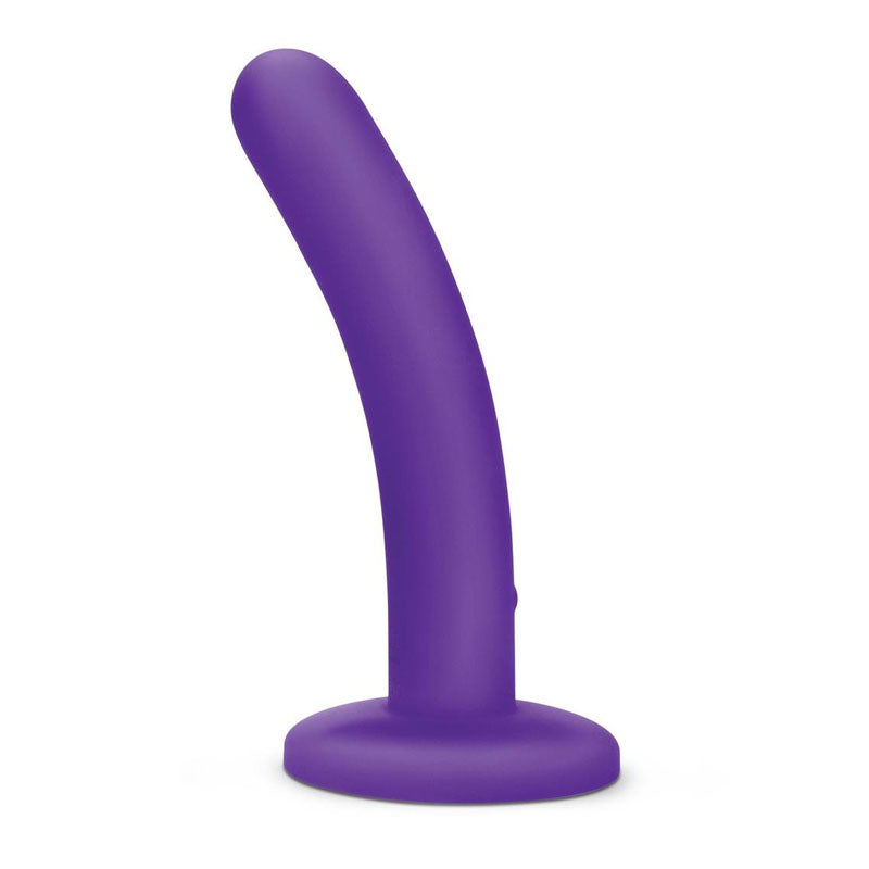 WhipSmart 5'' Slimline Rechargeable Vibrating Dildo-(ws3011-pur) - WS3011-PUR